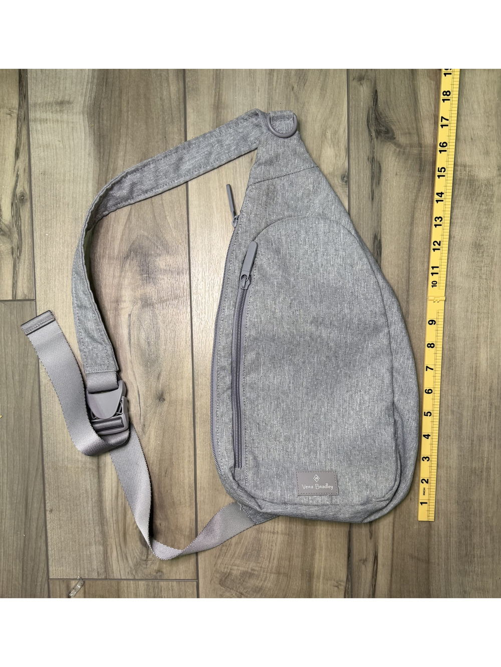 Vera Bradley Essential Crossbody/Sling Backpack in Heather Gray